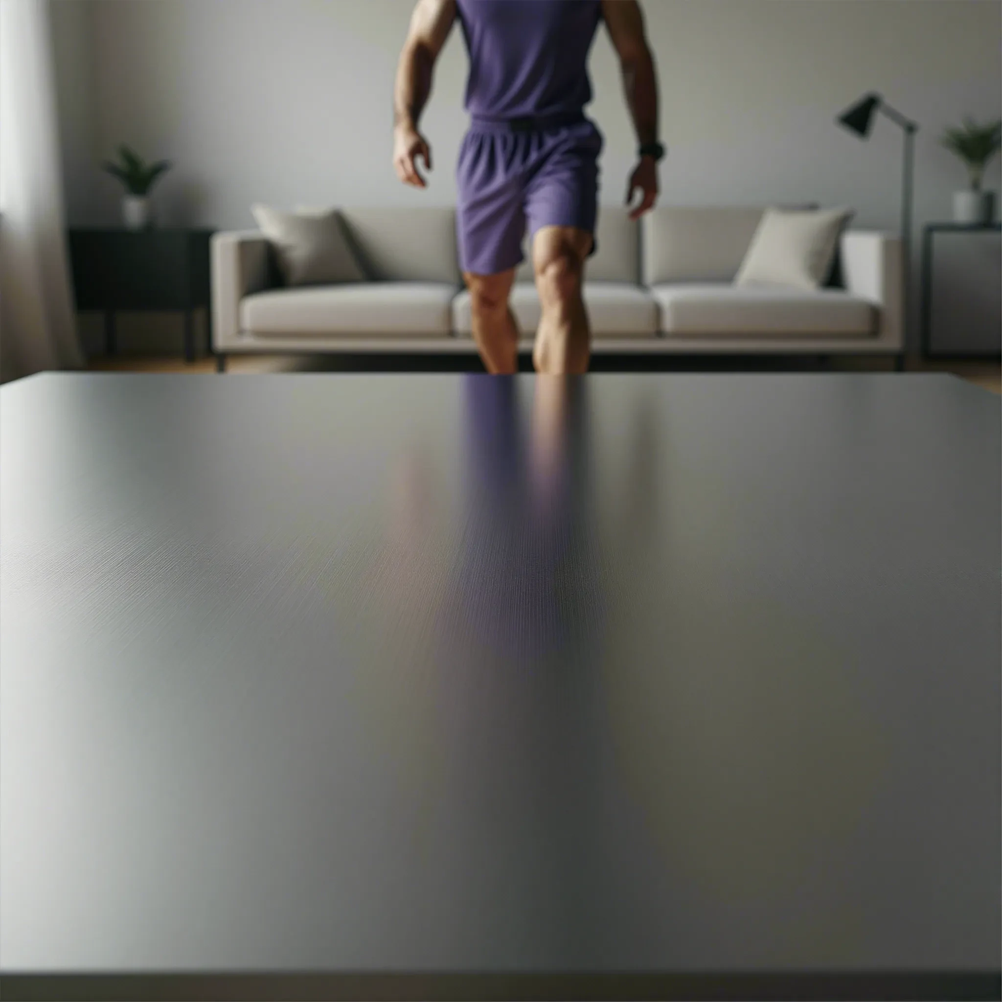 Active living room backplate composed for a 1:1 layout